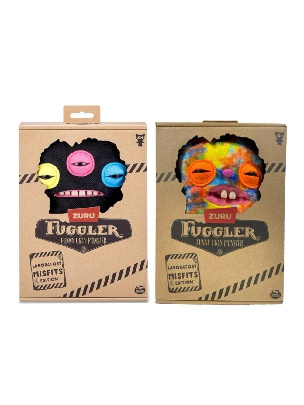 Fuggler 9" Laboratory Misfits RABBID RABBIT & INDECISIVE MONSTER Plush 2 Pack